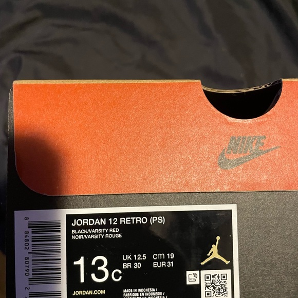 “NEW” size 13 preschool Jordan Retro 12sFlu Game - Picture 2 of 2